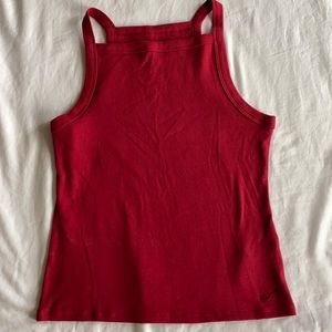holister high neck ribbed tank
